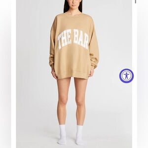 The Bar Varsity sweatshirt in beige